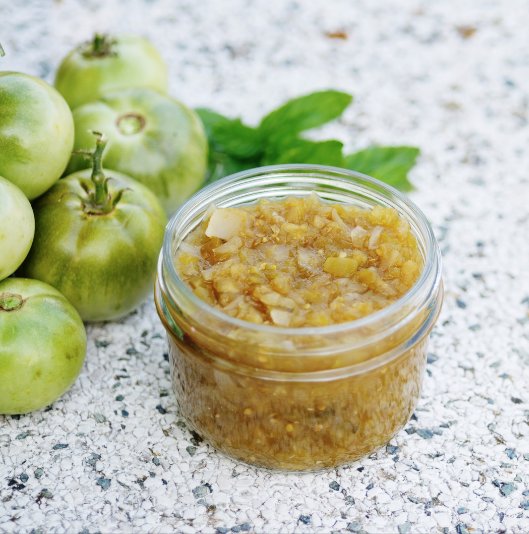 Green tomato chutney, southern cooking, food, lifestyle, green tomatoes, cooking with green tomatoes,