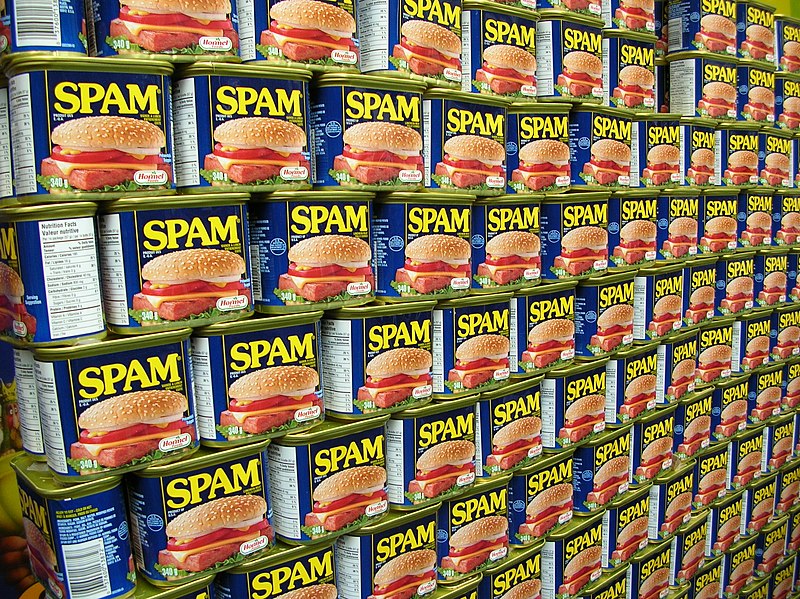 Spam, spam packaging, 